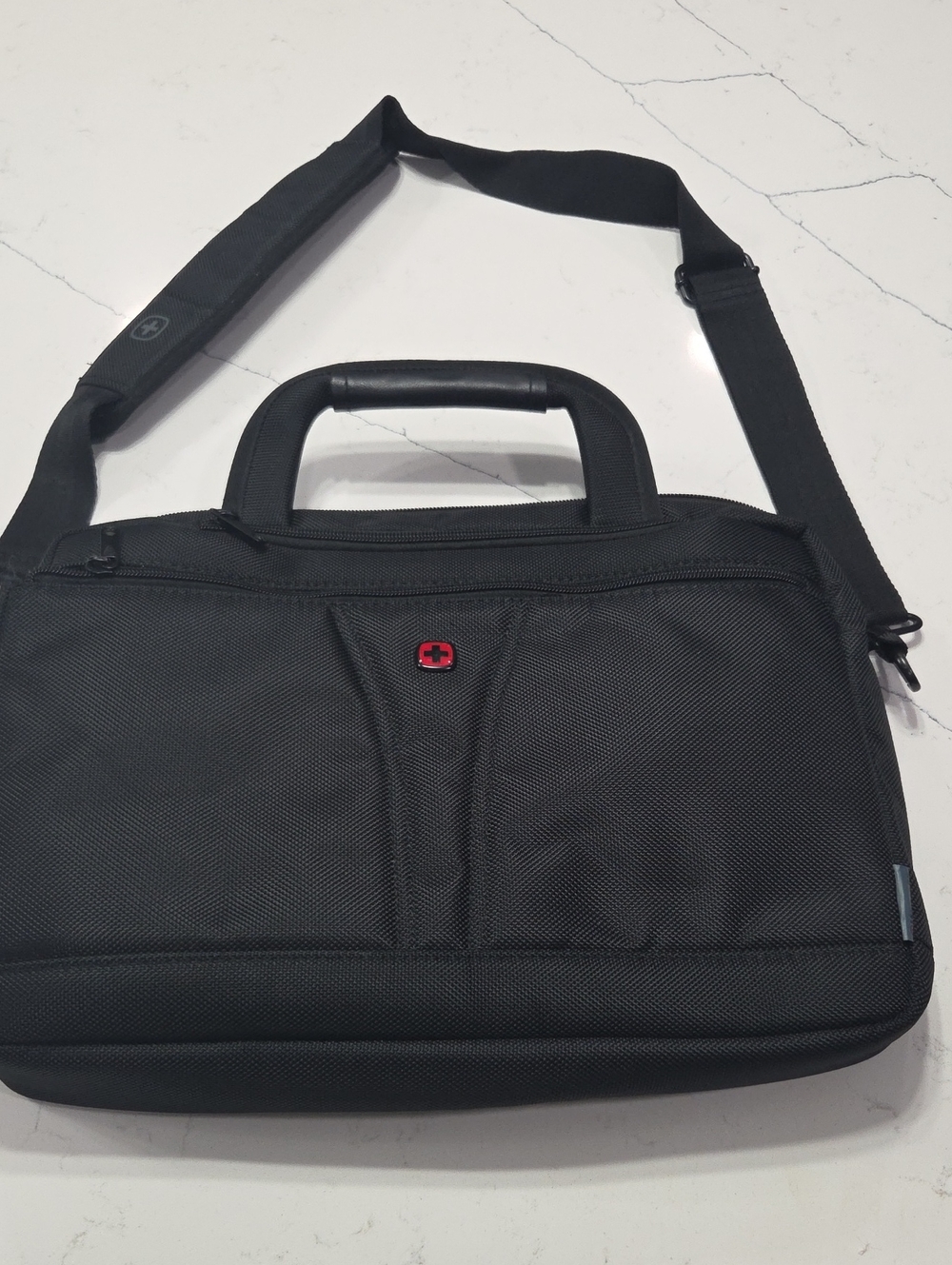 Wenger Black Laptop Bag with Red Logo Accent Like New Conditions No Stains
